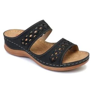 LOSTISY Handmade Stitching Hollow Comfy Sandals